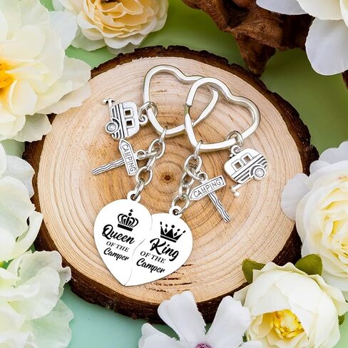 سلسلة مفاتيح تخييم لها، هدايا تخييم للنساء والرجال، ملحقات تخييم RV للذكرى السنوية لعيد الحب وعيد الميلاد للأزواج in Kuwait