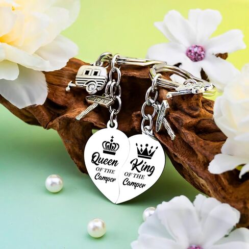 سلسلة مفاتيح تخييم لها، هدايا تخييم للنساء والرجال، ملحقات تخييم RV للذكرى السنوية لعيد الحب وعيد الميلاد للأزواج in Kuwait