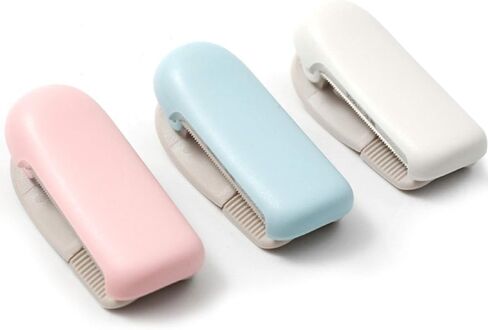 Washi Tape Cutter Set of 3, Mini Tape Dispenser, Portable Handy Masking Tape Cutting Tool, Cute Washi Cutter Clip for Home Office School (Random Color) in Saudi Arabia