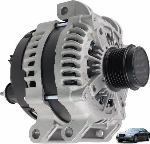 4210007020 Alternator Compatible with 11-22 Chrysler 300/Dodge Challenger/Charger, 11-20 Durango/Jeep Grand Cherokee Replace# 11575N，04801833AB in Kuwait