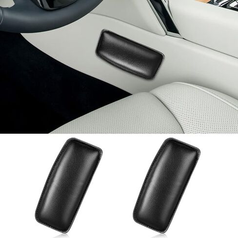 SUNJOYCO 2PCS Car Knee Cushion Pads, Knee Leg Elbow Cushion Pad, Door Armrest Protective Pad for Cars Trucks SUVs (Black) in Kuwait