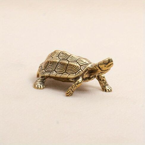 النحاس خمر السلحفاة تمثال تمثال المنزل الحلي التماثيل الحيوانية هدية، 1PC in Saudi Arabia