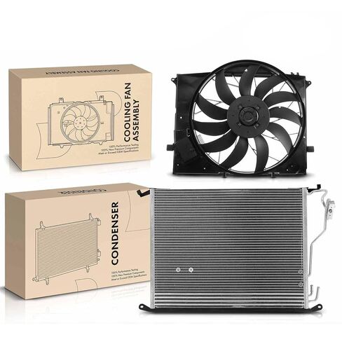Replacement Parts for AC Condenser&Dual Cooling Fan Assembly Kit for Mercedes-Benz CL500 S350 / 430 Mod-A58PP-96117 in Saudi Arabia
