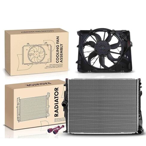 Replacement Parts for Radiator&Cooling Fan Assembly Kit for BMW 128i 323i 325i 325xi 328i 328xi 330i Mod-A58PP-88951 in Saudi Arabia