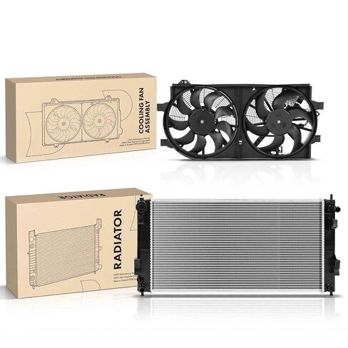 Replacement Parts for 2X New Radiator&Dual Cooling Fan Assembly Kit for Nissan Leaf 11-12 Electric Mod-A58PP-93185 in Saudi Arabia