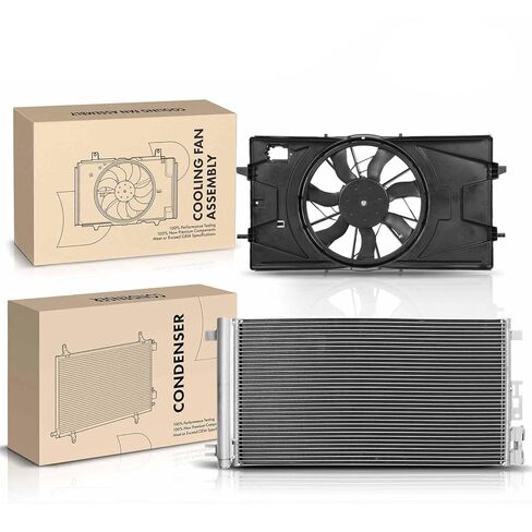 Replacement Parts for AC Condenser&Cooling Fan Assembly Kit for Chevrolet Cobalt 05-10 Pontiac G5 Mod-A58PP-106756 in Saudi Arabia