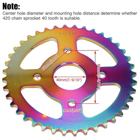 60 Tooth Sprocket 420 Chain 40mm Bore Replacement for Coleman Mini Bike CT200U BT200X CT200U-EX Baja Warrior Heat TrailMaster MB200 Axis M200 Predator 212 196cc 200cc 6.5HP Engine Go Kart Parts in Kuwait