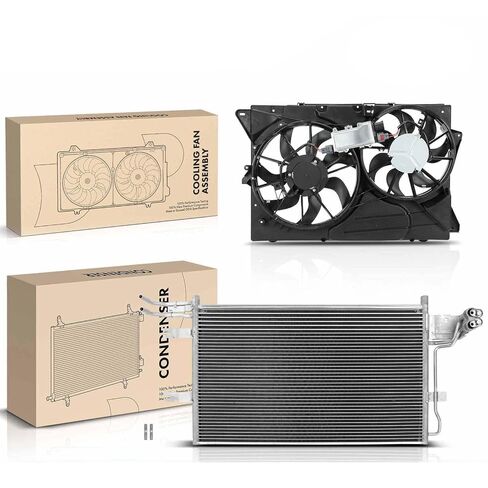 Replacement Parts for AC Condenser&Cooling Fan Assembly Kit w/Shroud for Ford Flex Lincoln 10-12 Mod-A58PP-108172 in Saudi Arabia