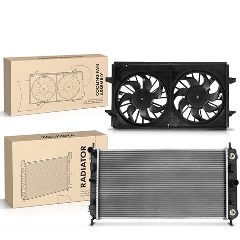 Replacement Parts for Radiator&Dual Cooling Fan Assembly Kit for Chevrolet Malibu Pontiac 3.5L 3.9L Mod-A58PP-95181 in Saudi Arabia