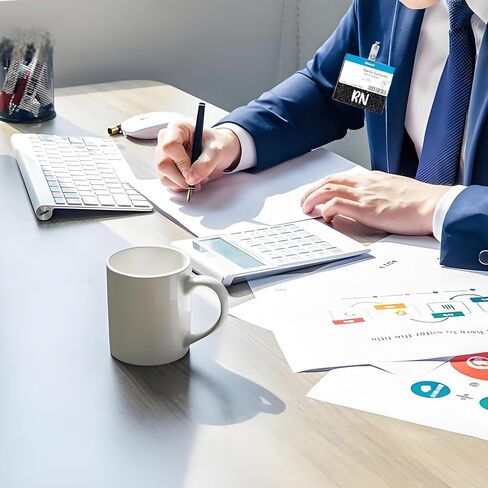 12 قطعة من شارة الأكريليك، شارة بادي بادي، 3.09 × 3.37 بوصة زخرفة طبية من الأكريليك لموظفي المكتب، المعلم، الممرضة، موظف الاستقبال، تكنولوجيا المختبر in Kuwait