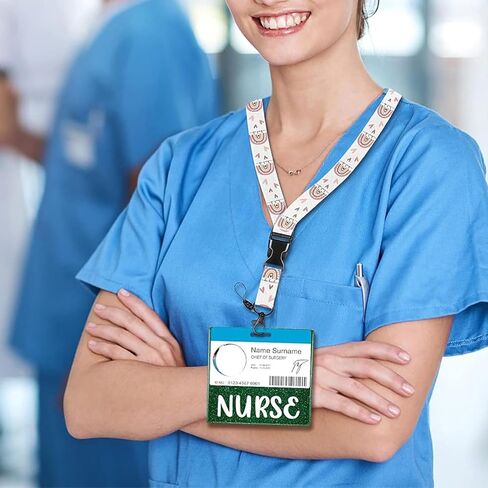 12 قطعة من شارة الأكريليك، شارة بادي بادي، 3.09 × 3.37 بوصة زخرفة طبية من الأكريليك لموظفي المكتب، المعلم، الممرضة، موظف الاستقبال، تكنولوجيا المختبر in Kuwait