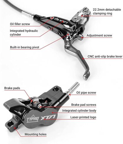 Front Rear Brake Kit for Sur-Ron, PSLER Upgraded Front Rear Brake Kit for Sur Ron Light Bee X Segway X160 X260 for Talaria XXX for Talaria Sting MX3 R MX4 for 79Bike Falcon M/E Ride Pro SS (Black) in Saudi Arabia