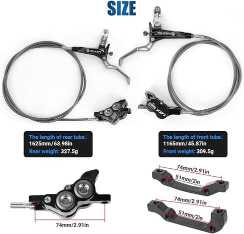 Front Rear Brake Kit for Sur-Ron, PSLER Upgraded Front Rear Brake Kit for Sur Ron Light Bee X Segway X160 X260 for Talaria XXX for Talaria Sting MX3 R MX4 for 79Bike Falcon M/E Ride Pro SS (Black) in Saudi Arabia