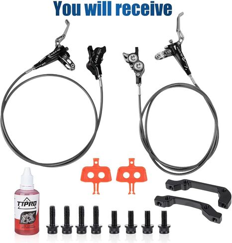 Front Rear Brake Kit for Sur-Ron, PSLER Upgraded Front Rear Brake Kit for Sur Ron Light Bee X Segway X160 X260 for Talaria XXX for Talaria Sting MX3 R MX4 for 79Bike Falcon M/E Ride Pro SS (Black) in Saudi Arabia