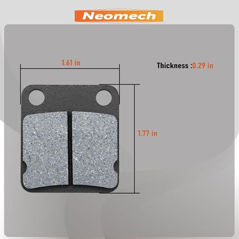 Front and Rear Brake Pads for Yamaha Grizzly 350 400 450 YFM400 YFM450 Kodiak 400 450 Warrior 350 Wolverine 350 450 Blaster 200 Big Bear 250 Banshee 350 YFZ350 YFZ 350 in Kuwait