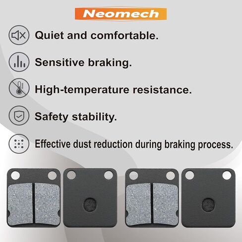 Front and Rear Brake Pads for Yamaha Grizzly 350 400 450 YFM400 YFM450 Kodiak 400 450 Warrior 350 Wolverine 350 450 Blaster 200 Big Bear 250 Banshee 350 YFZ350 YFZ 350 in Kuwait