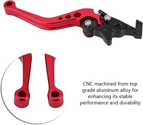 Motorcycle Modification CNC Aluminum Clutch Brake Lever EyeCatching Design Fit for Owners (Red) in Saudi Arabia