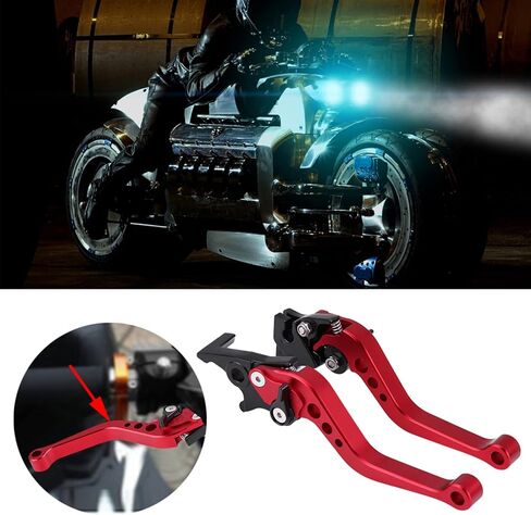 Motorcycle Modification CNC Aluminum Clutch Brake Lever EyeCatching Design Fit for Owners (Red) in Saudi Arabia