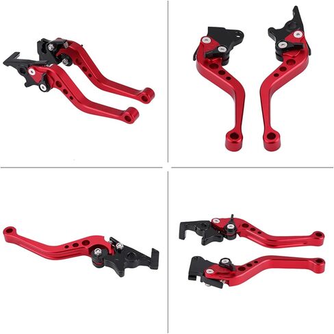 Motorcycle Modification CNC Aluminum Clutch Brake Lever EyeCatching Design Fit for Owners (Red) in Saudi Arabia