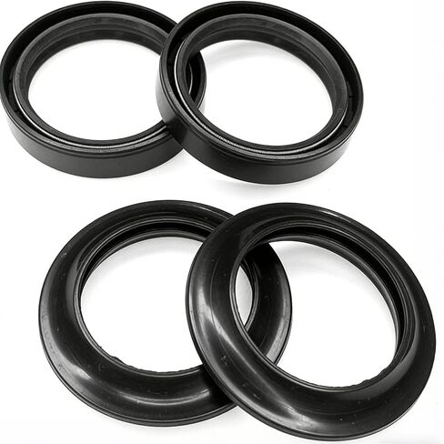 4PCS Fork Seals and Dust Seal Kit for Motorcycle, Front Fork Oil Seal Wiper Replacement Set for Honda Shadow VLX 600 VT600 1988-2008 Nighthawk 700S CB700SC 1984-1986, Engine Accessories in Kuwait