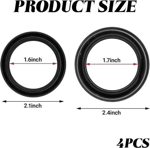 4PCS Fork Seals and Dust Seal Kit for Motorcycle, Front Fork Oil Seal Wiper Replacement Set for Honda Shadow VLX 600 VT600 1988-2008 Nighthawk 700S CB700SC 1984-1986, Engine Accessories in Kuwait