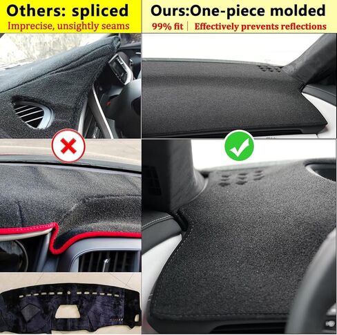 Dash Cover Compatible with 2023-2025 2026 Honda Accord with HUD Dashboard Cover Mat Non-Slip Pad Carpet Sunshield Protector,Without HUD Accessories Custom Fit for Accord in Kuwait