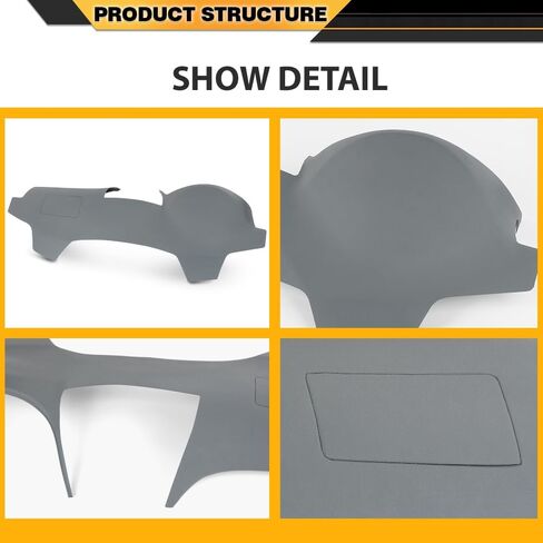 Dashboard Cap Cover Compatible with Toyota Camry 2007 2008 2009 2010 2011 Gray Dashboard Cap Replacement TPE Material in Saudi Arabia