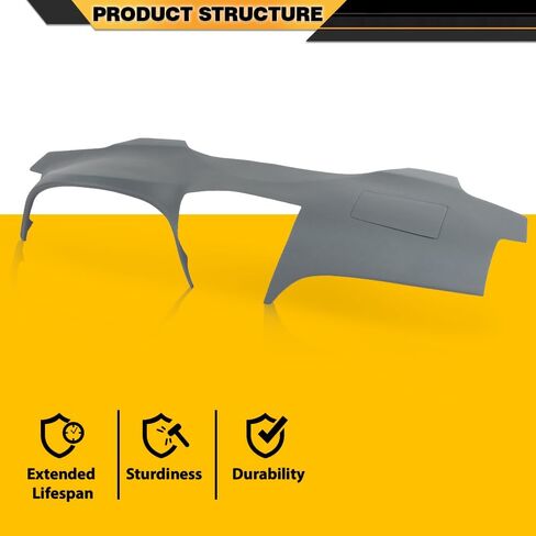 Dashboard Cap Cover Compatible with Toyota Camry 2007 2008 2009 2010 2011 Gray Dashboard Cap Replacement TPE Material in Saudi Arabia