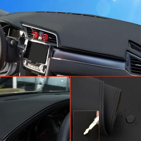 Tiantian Leather Dash Cover Mat Dashboard Cover Mat Non-Slip Compatible with Lexus LS 500 LS500h 2018 2019 2020 2021 2022 2023 2024 2025 2026 Auto Dash Covers in Saudi Arabia
