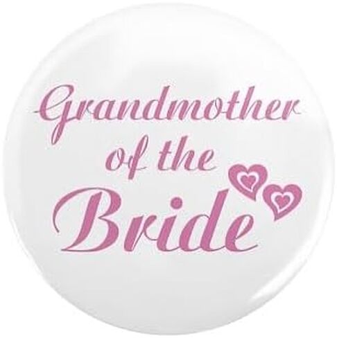CafePress Grandmother Of The Bride Button 2.25" Round Pinback Button in Saudi Arabia