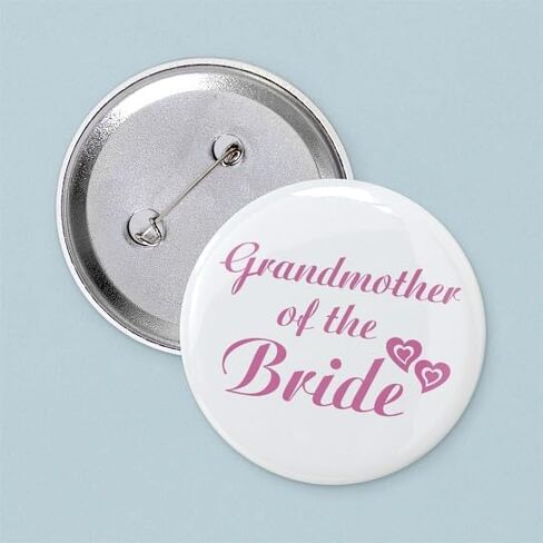 CafePress Grandmother Of The Bride Button 2.25" Round Pinback Button in Saudi Arabia