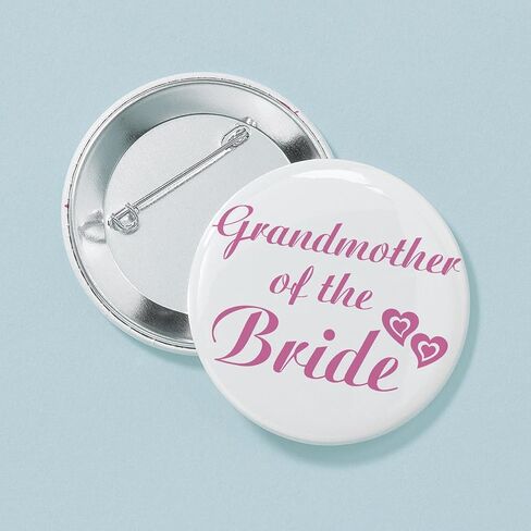 CafePress Grandmother Of The Bride Button 2.25" Round Pinback Button in Saudi Arabia