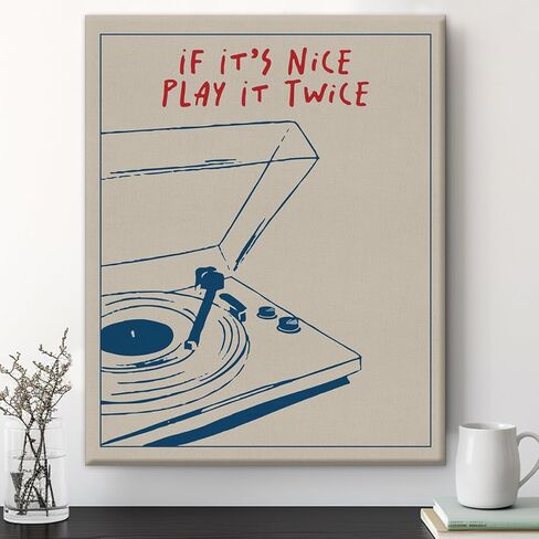 Music Wall Art Retro Record Player Poster Gifts for Music Lovers Room Bedroom Home Decor Gifts 8x10 Inch in Saudi Arabia