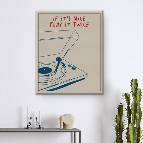 Music Wall Art Retro Record Player Poster Gifts for Music Lovers Room Bedroom Home Decor Gifts 8x10 Inch in Saudi Arabia
