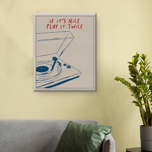 Music Wall Art Retro Record Player Poster Gifts for Music Lovers Room Bedroom Home Decor Gifts 8x10 Inch in Saudi Arabia
