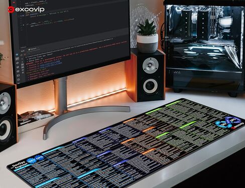 لوحة ماوس اختصارات لـ DevOps-35x11.8x0.07 بوصة لوحة غش كبيرة ممتدة لوحة ماوس كمبيوتر مكتبي لوحة مفاتيح لوحة مفاتيح ماوس حافة مخيطة غير قابلة للانزلاق 0502 in Kuwait