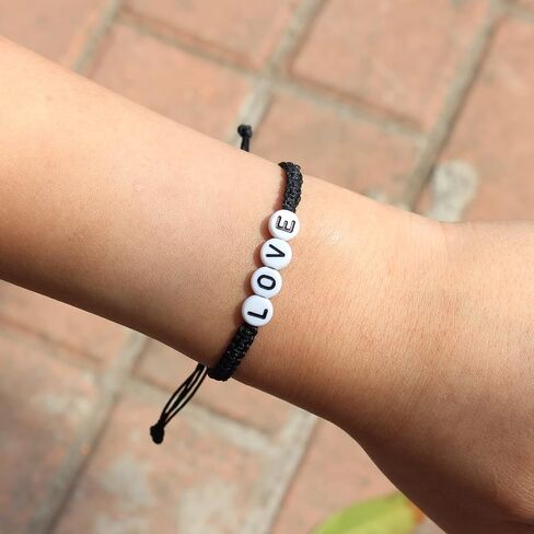 سوار اسم شخصي للنساء والرجال في سن المراهقة الفتيات أفضل صديق هدايا التخرج عيد ميلاد قابل للتعديل الأساور المنسوجة الأخت ابنة عيد الأم أمي أنثى الصداقة مجوهرات للجنسين in Kuwait