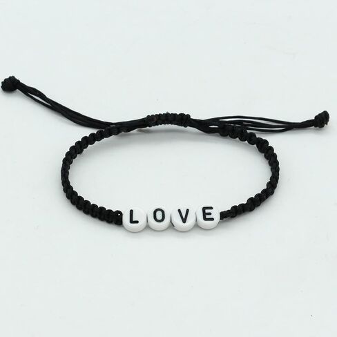 سوار اسم شخصي للنساء والرجال في سن المراهقة الفتيات أفضل صديق هدايا التخرج عيد ميلاد قابل للتعديل الأساور المنسوجة الأخت ابنة عيد الأم أمي أنثى الصداقة مجوهرات للجنسين in Kuwait