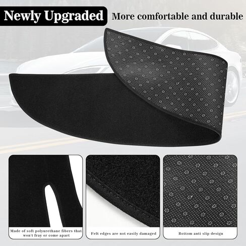 Amiss Dash Mat Dashboard Cover, Fits for Tesla Model Y Model 3 2017 2018 2019 2020 2021 2022 2023, Anti-Reflective Non-Slip Dashboard Decorative Pad Carpet, Car Interior Accessories in Kuwait