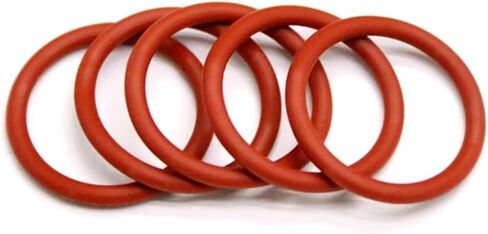 10pcs Red Silicone O-ring OD8mm-70mmcs(thickness)2.4mm/3mm/3.5mm Insulating Waterproof and Oil Resistant Sealing Ring(OD 10mm(50pcs),2.4mm) in Saudi Arabia