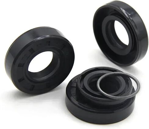 2/5pcs ID17mm NBR Oil Seals TC-17 * 35/40/45/47 * 4/5/6/7/8/10mm Nitrile Rubber Shaft Double Lip Sealing Gaskets(2pcs,17x25x7mm) in Saudi Arabia