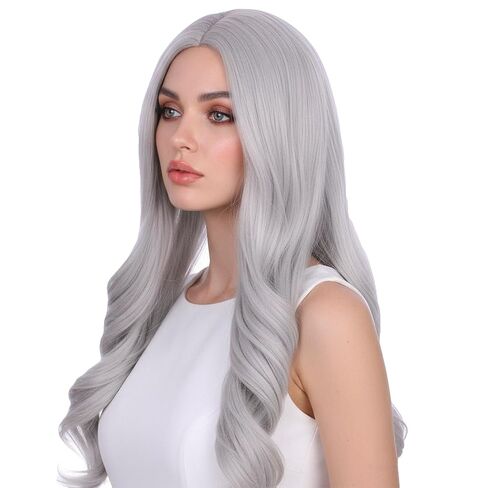 شعر مستعار وردي للأطفال طويل وردي فاتح شعر مستعار طويل مموج ومجعد شعر مستعار للأطفال وردي فاتح شعر مستعار للفتيات الصغيرات باللون الوردي الجزء الأوسط شعر مستعار صناعي طبيعي مع غطاء شعر مستعار in Kuwait