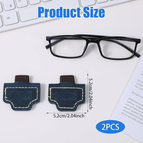 2 Pcs Bygone Mark Bookmark with Pen Holder, Blue Personalized Magnetic Leather Pen Holder Bookmark, Customized Magnetic Bookmarks for Reading Women Book Lovers, Gifts for Booklovers in Kuwait