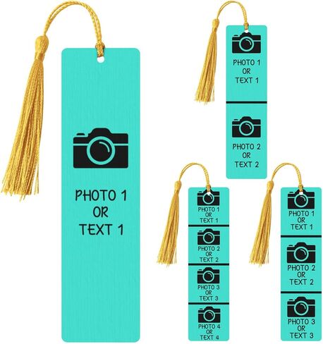 إشارة مرجعية مخصصة مع صورة علامة كتاب مخصصة للنساء والرجال تصميم نص شعار الصورة الخاص بك هدية مرجعية معدنية مخصصة لمحبي الكتب هدية عيد الميلاد وعيد الميلاد والذكرى السنوية in Kuwait