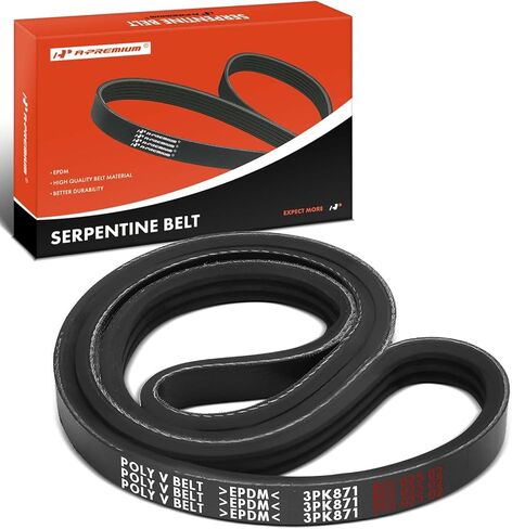 A-Premium 34.29 Inch Engine Serpentine Drive Belt Compatible with Toyota RAV4 2016-2018 2.5L & Lexus NX300h 2015-2021 2.5L, FULL HYBRID EV-GAS in Saudi Arabia