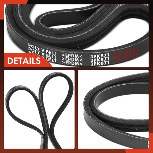 A-Premium 34.29 Inch Engine Serpentine Drive Belt Compatible with Toyota RAV4 2016-2018 2.5L & Lexus NX300h 2015-2021 2.5L, FULL HYBRID EV-GAS in Saudi Arabia