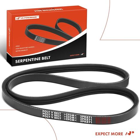 A-Premium 34.29 Inch Engine Serpentine Drive Belt Compatible with Toyota RAV4 2016-2018 2.5L & Lexus NX300h 2015-2021 2.5L, FULL HYBRID EV-GAS in Saudi Arabia
