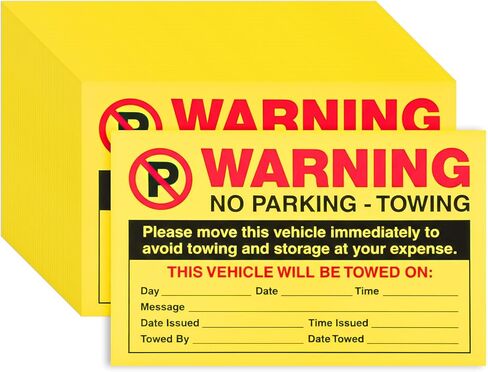 100 Parking Violation Stickers 5 x 8 Please Move This Vehicle to Avoid Towing Parking Violation Notice Tow Stickers Car Vehicle Private Adhesive Car Window Fluorescent Labels in Kuwait