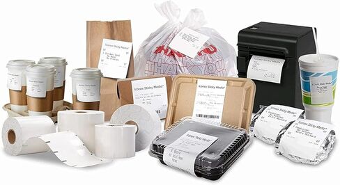 40 mm (1 1/2") x 270' Iconex Sticky Media™ Full Tack Linerless Label (12 Rolls) in Kuwait