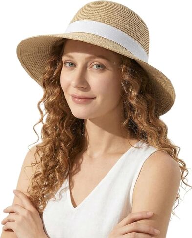 Zylioo 2XL XL L Women’s Straw Sun Hat, Wide Brim Beach Hat UPF 50+, M S Floppy Summer Hat, Vacation Travel Outdoor in Saudi Arabia
